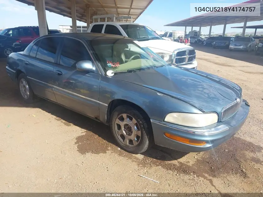 BUICK PARK AVENUE 2000, VIN 1G4CU5218Y4174757