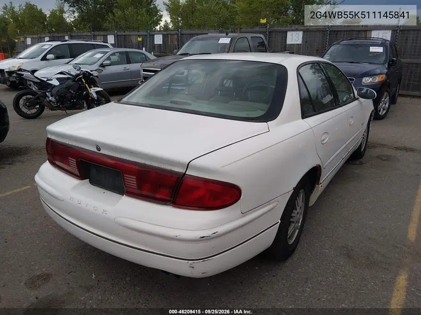 2001 BUICK REGAL VIN 2G4WB55K511145841 — фото 4