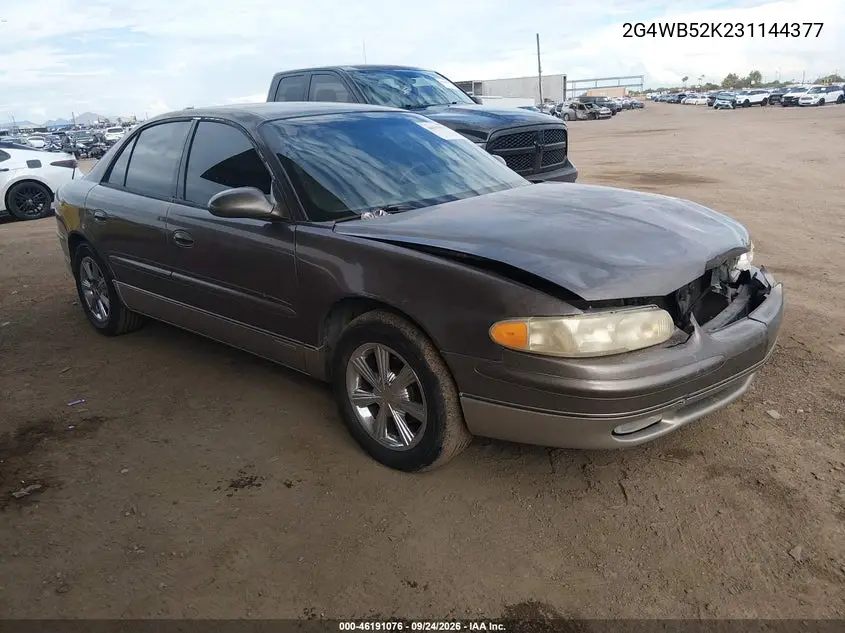BUICK REGAL 2003, VIN 2G4WB52K231144377