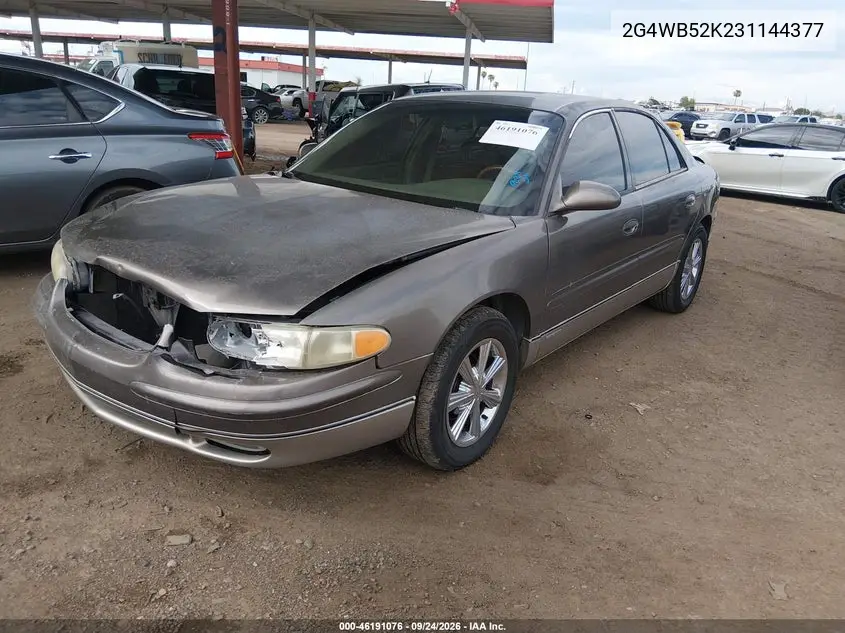 2003 BUICK REGAL VIN 2G4WB52K231144377 — фото 2