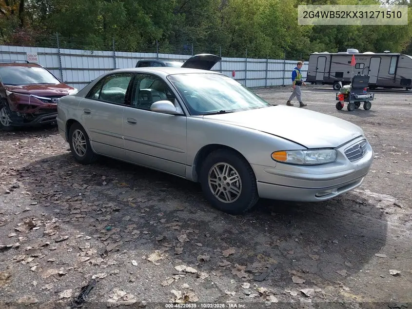 BUICK REGAL 2003, VIN 2G4WB52KX31271510