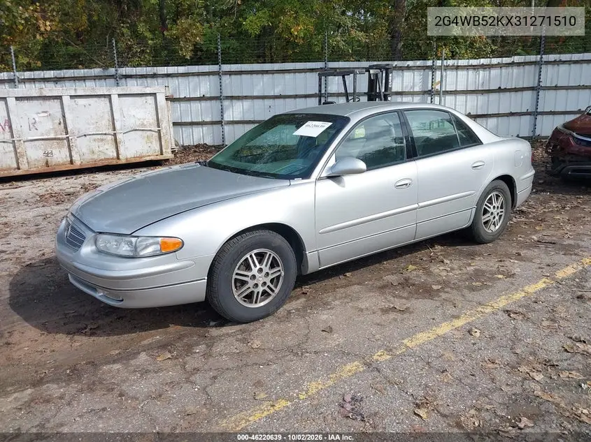 2003 BUICK REGAL VIN 2G4WB52KX31271510 — фото 2