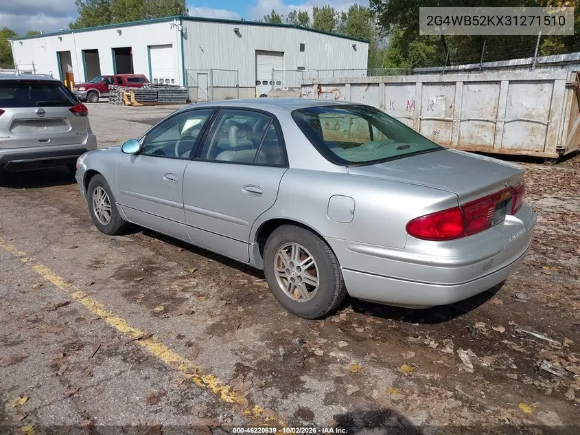 2003 BUICK REGAL VIN 2G4WB52KX31271510 — фото 3