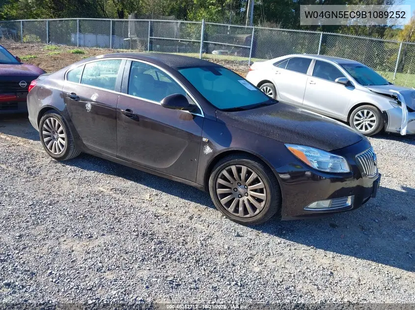 BUICK REGAL 2011, VIN W04GN5EC9B1089252