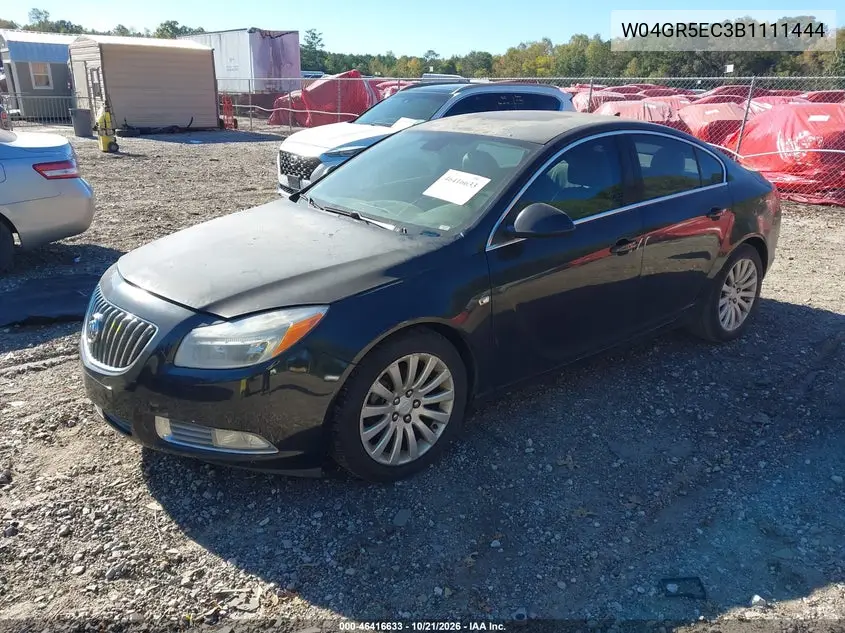 2011 BUICK REGAL VIN W04GR5EC3B1111444 — фото 2