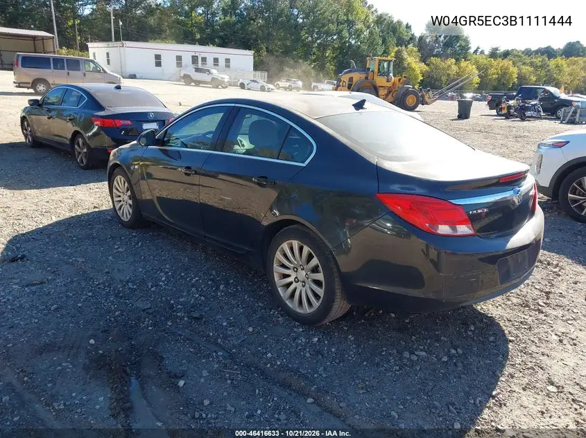 2011 BUICK REGAL VIN W04GR5EC3B1111444 — фото 3