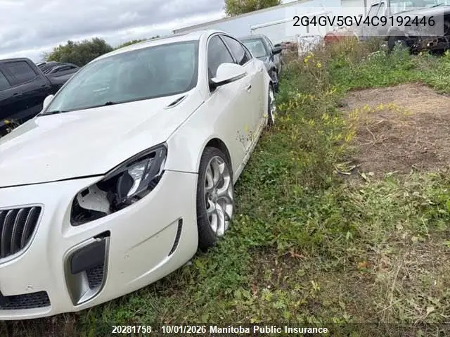 BUICK REGAL 2012, VIN 2G4GV5GV4C9192446