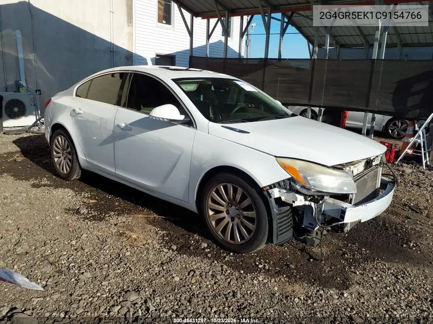BUICK REGAL 2012, VIN 2G4GR5EK1C9154766