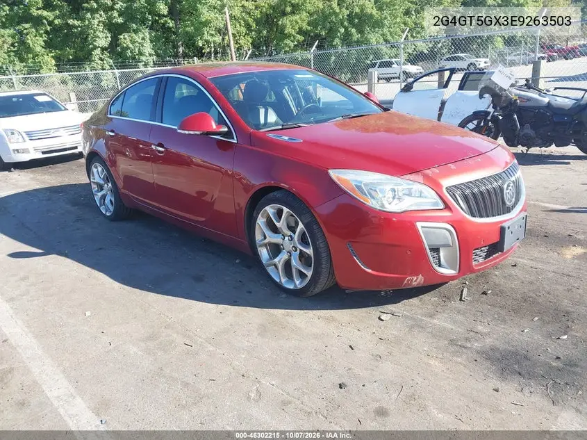 BUICK REGAL 2014, VIN 2G4GT5GX3E9263503