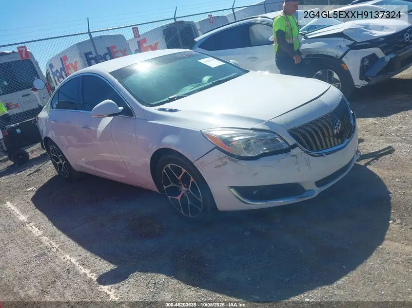 BUICK REGAL 2017, VIN 2G4GL5EXXH9137324