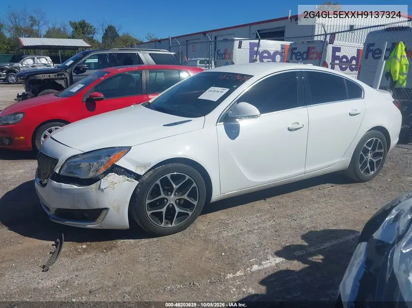 2017 BUICK REGAL VIN 2G4GL5EXXH9137324 — фото 2