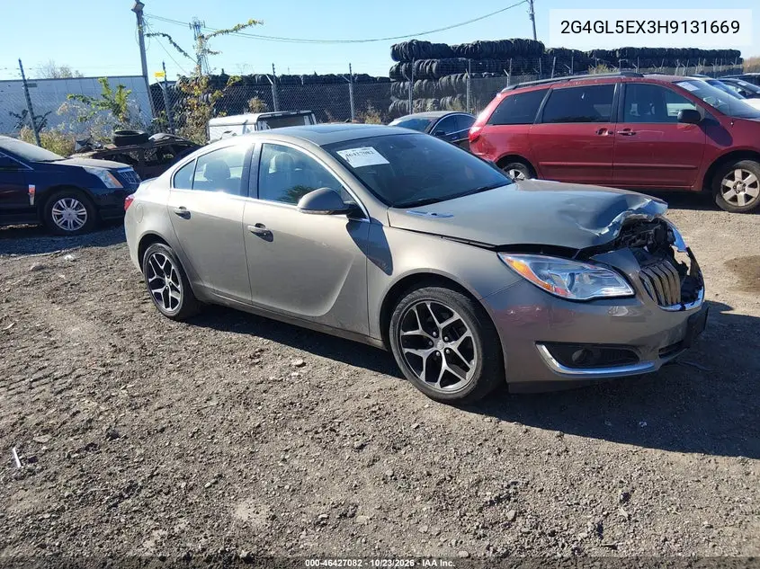 BUICK REGAL 2017, VIN 2G4GL5EX3H9131669