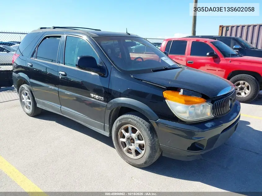 BUICK RENDEZVOUS 2003, VIN 3G5DA03E13S602058