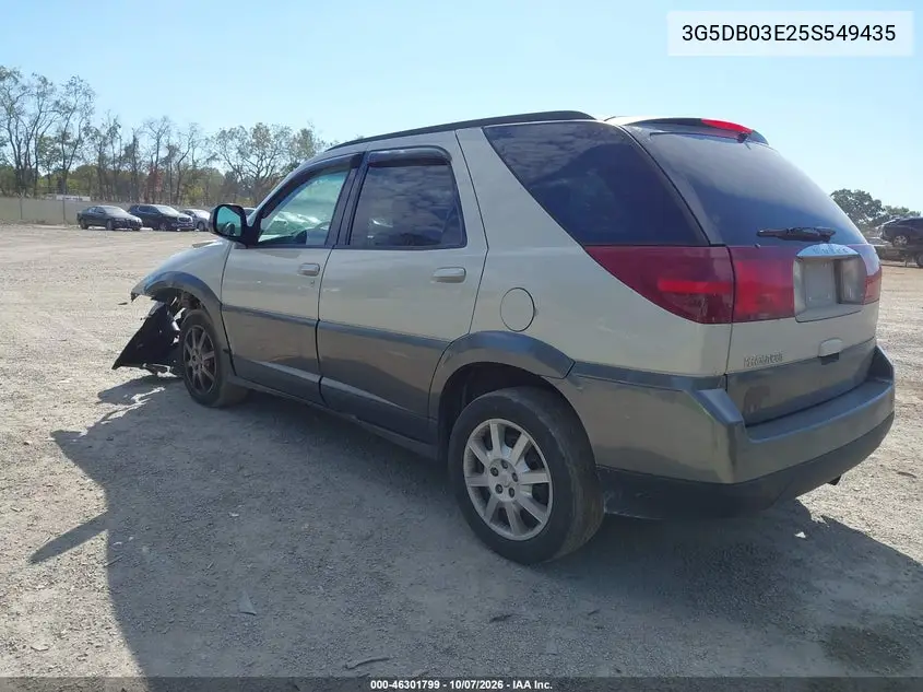 2005 BUICK RENDEZVOUS VIN 3G5DB03E25S549435 — фото 3