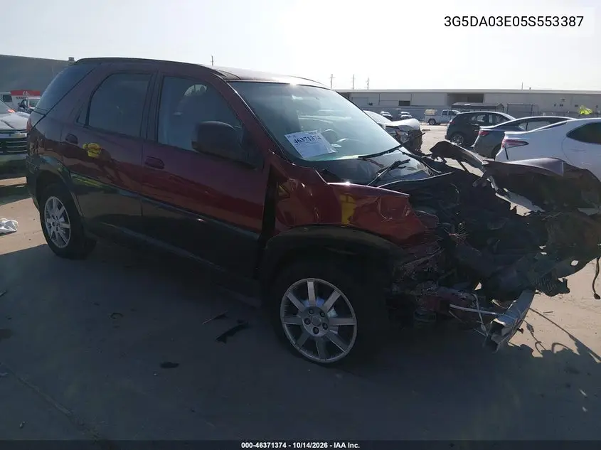 BUICK RENDEZVOUS 2005, VIN 3G5DA03E05S553387
