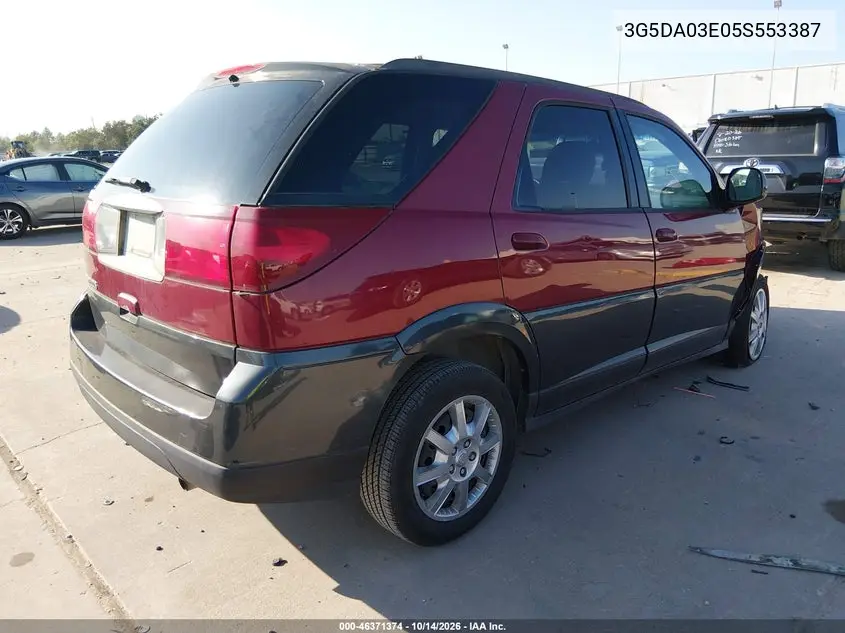 2005 BUICK RENDEZVOUS VIN 3G5DA03E05S553387 — фото 4