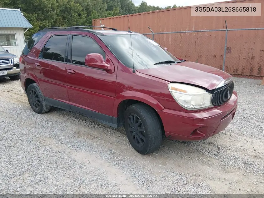 BUICK RENDEZVOUS 2006, VIN 3G5DA03L26S665818
