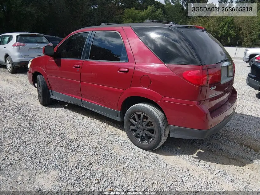 2006 BUICK RENDEZVOUS VIN 3G5DA03L26S665818 — фото 3