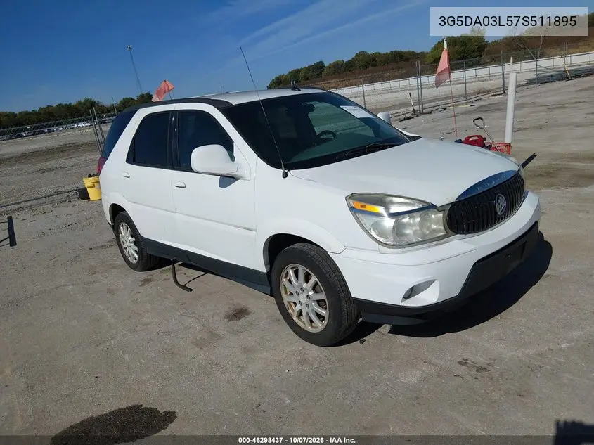 BUICK RENDEZVOUS 2007, VIN 3G5DA03L57S511895