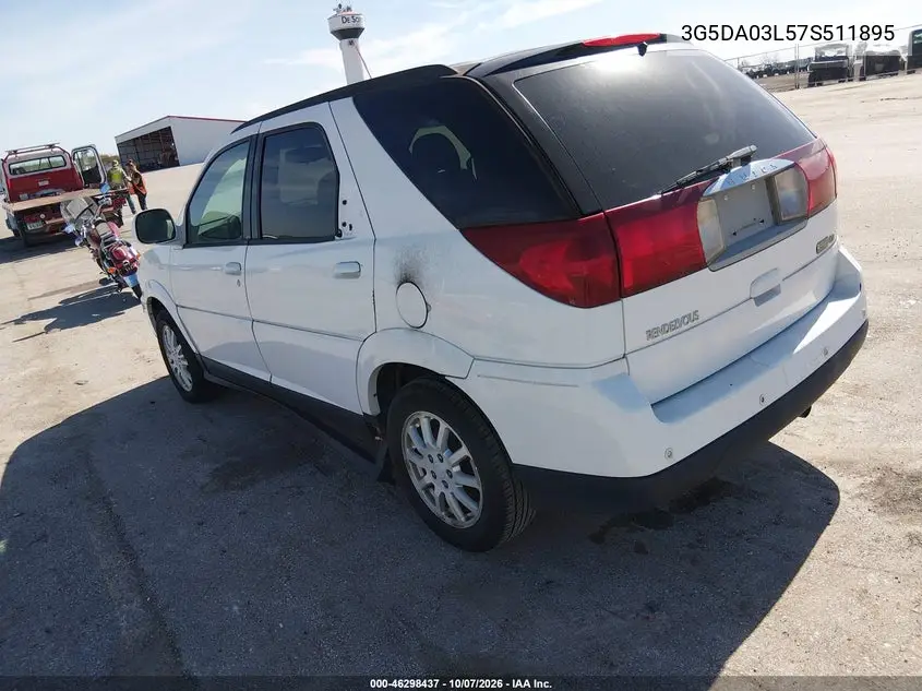 2007 BUICK RENDEZVOUS VIN 3G5DA03L57S511895 — фото 3