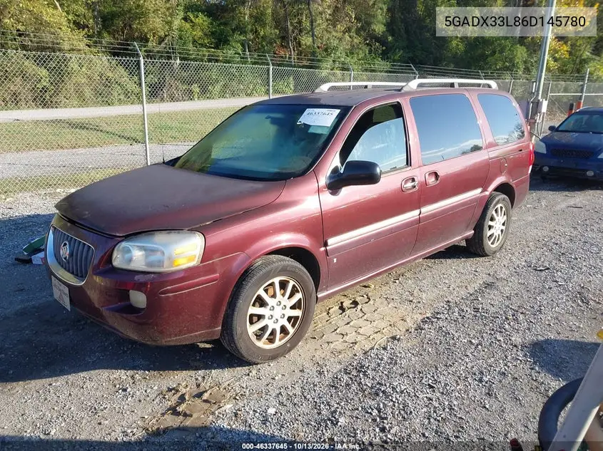2006 BUICK TERRAZA VIN 5GADX33L86D145780 — фото 2