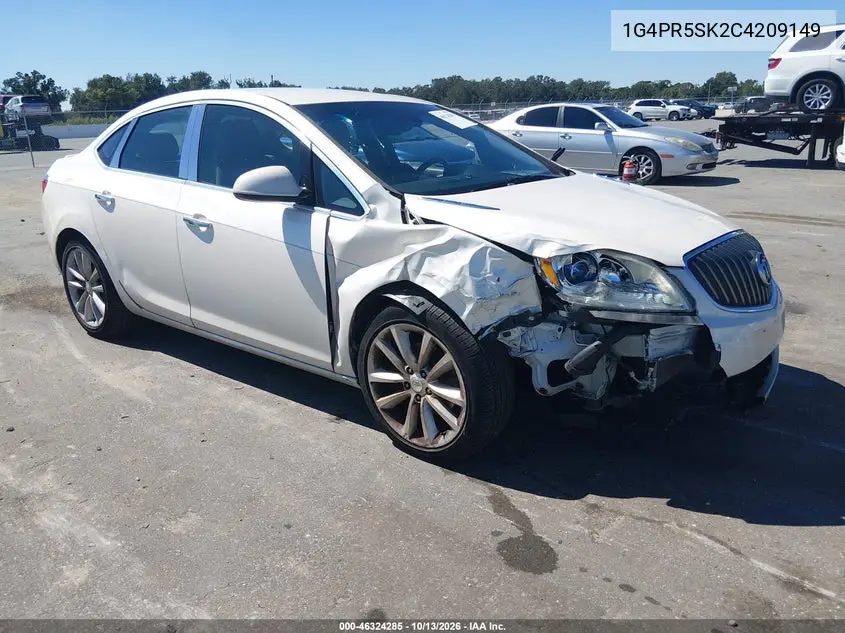 BUICK VERANO 2012, VIN 1G4PR5SK2C4209149