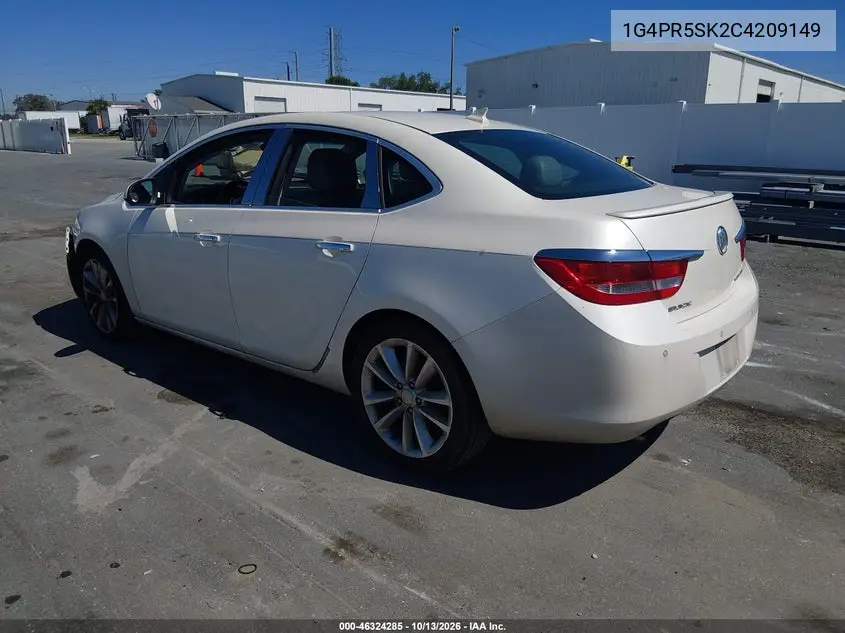 2012 BUICK VERANO VIN 1G4PR5SK2C4209149 — фото 3