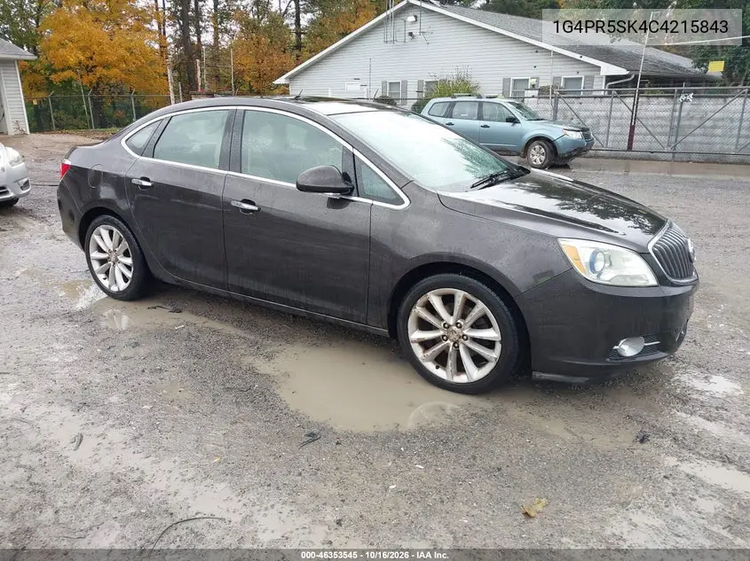 BUICK VERANO 2012, VIN 1G4PR5SK4C4215843