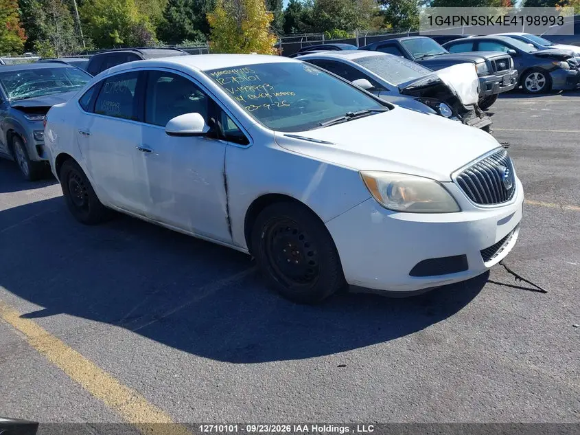 BUICK VERANO 2014, VIN 1G4PN5SK4E4198993