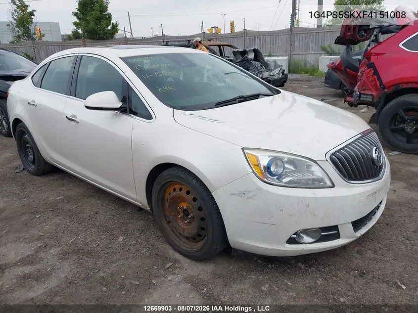BUICK VERANO 2015, VIN 1G4PS5SKXF4151008