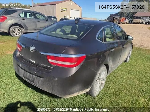 2015 BUICK VERANO VIN 1G4PS5SK2F4157028 — фото 4