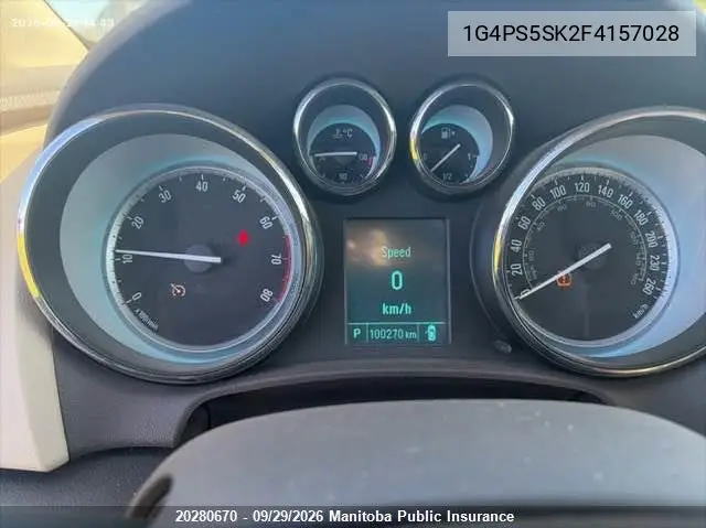2015 BUICK VERANO VIN 1G4PS5SK2F4157028 — фото 7