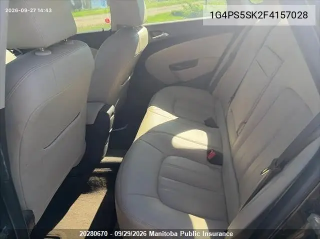 2015 BUICK VERANO VIN 1G4PS5SK2F4157028 — фото 8