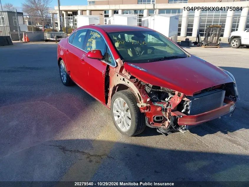 BUICK VERANO 2016, VIN 1G4PP5SKXG4175084