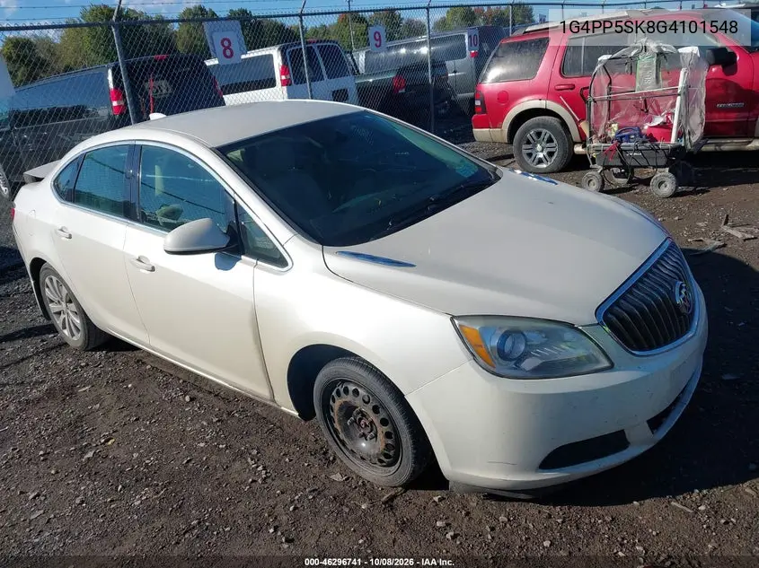 BUICK VERANO 2016, VIN 1G4PP5SK8G4101548