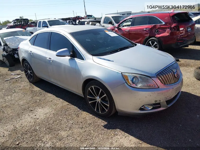 BUICK VERANO 2016, VIN 1G4PW5SK3G4172966