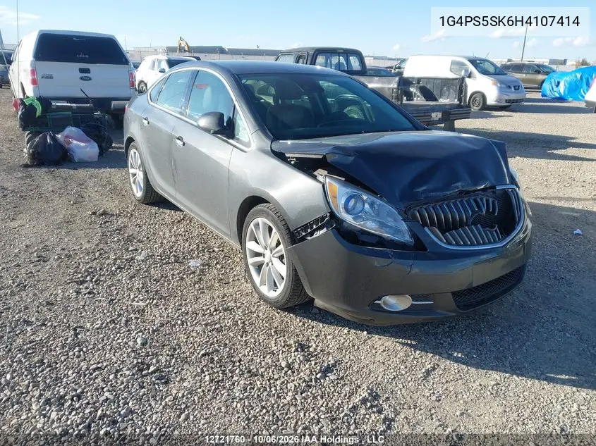 BUICK VERANO 2017, VIN 1G4PS5SK6H4107414