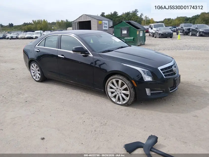 CADILLAC ATS 2013, VIN 1G6AJ5S30D0174312