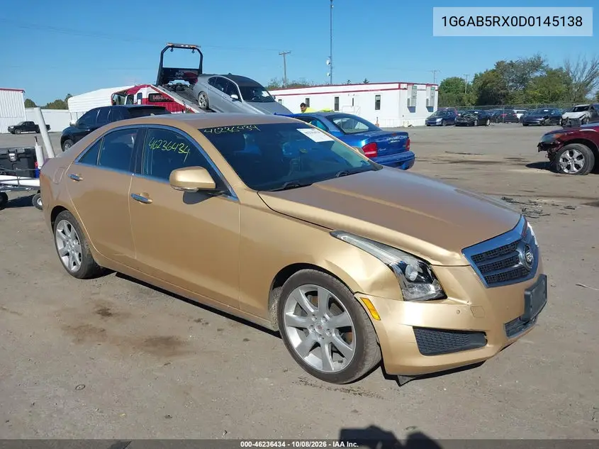 CADILLAC ATS 2013, VIN 1G6AB5RX0D0145138