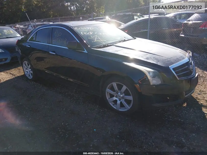 CADILLAC ATS 2013, VIN 1G6AA5RAXD0177092