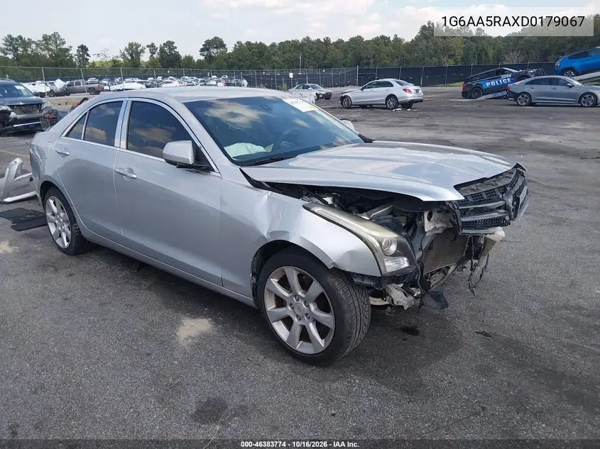 CADILLAC ATS 2013, VIN 1G6AA5RAXD0179067