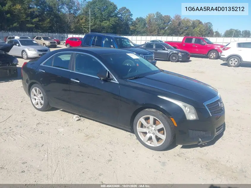 CADILLAC ATS 2013, VIN 1G6AA5RA4D0135212