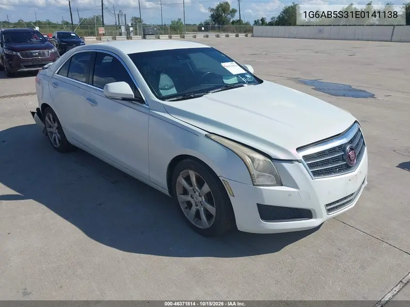 CADILLAC ATS 2014, VIN 1G6AB5S31E0141138