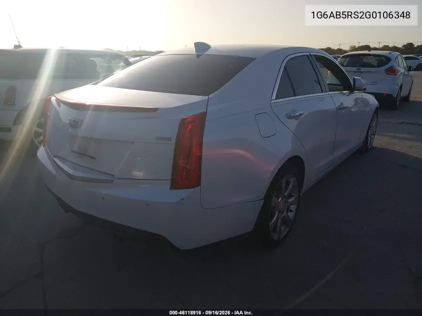 2016 CADILLAC ATS VIN 1G6AB5RS2G0106348 — фото 4