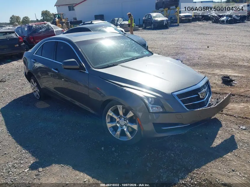 CADILLAC ATS 2016, VIN 1G6AG5RX5G0104364