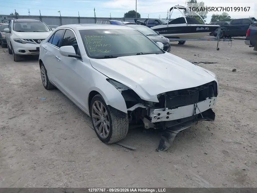 CADILLAC ATS 2017, VIN 1G6AH5RX7H0199167