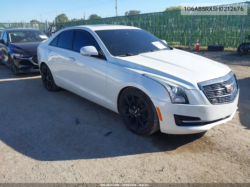 CADILLAC ATS 2017, VIN 1G6AB5RX5H0212676
