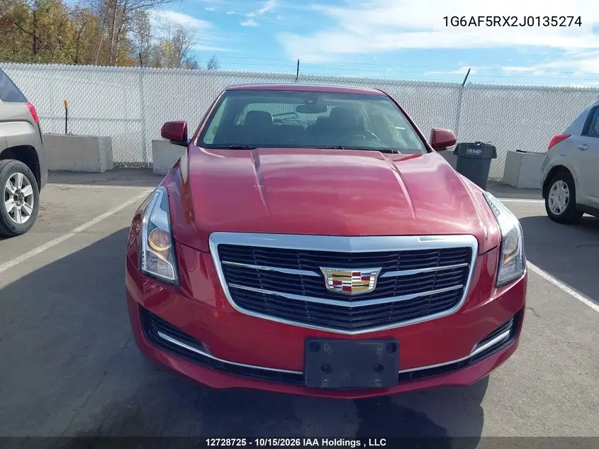 2018 CADILLAC ATS VIN 1G6AF5RX2J0135274 — фото 12