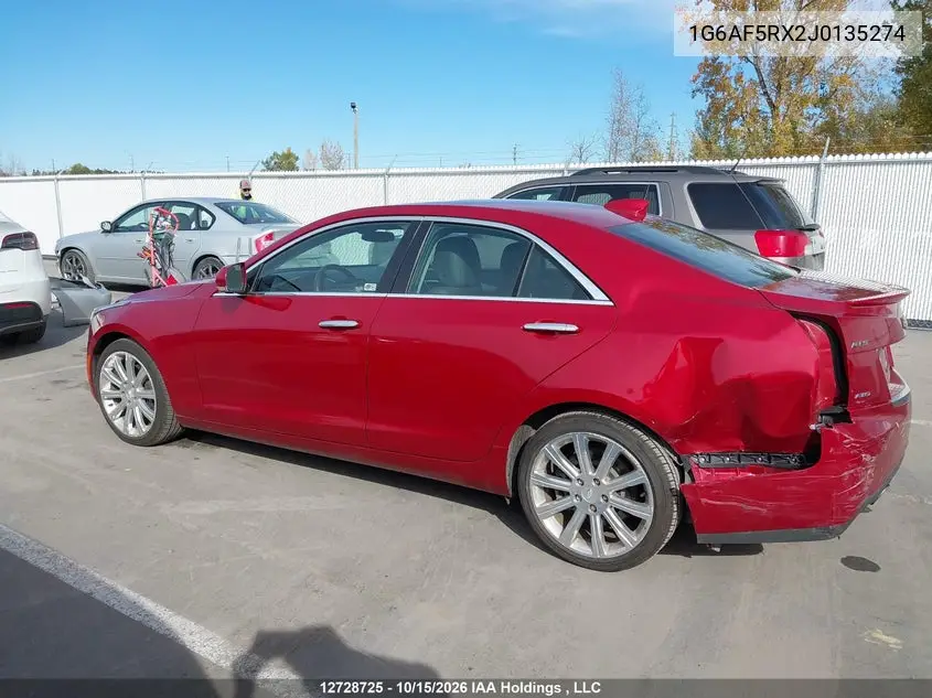 2018 CADILLAC ATS VIN 1G6AF5RX2J0135274 — фото 14