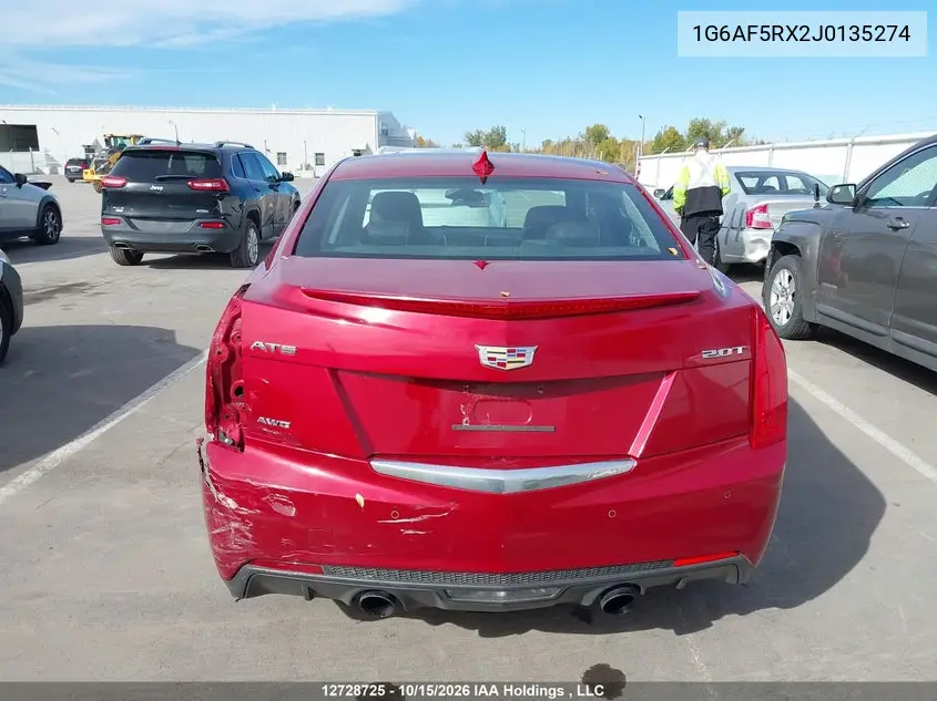2018 CADILLAC ATS VIN 1G6AF5RX2J0135274 — фото 16